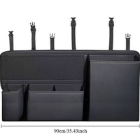 Sac de rangement universel de luxe en cuir grande capacité pour coffre de voiture et dossier de siège avec boîte organisatrice multifonction