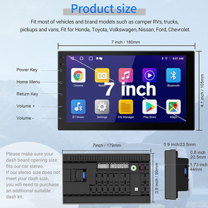 Haudio CA07 7 inch xách tay Carplay màn hình cho xe Apple Carplay Android phổ đài phát thanh xe <span class=keywords><strong>GPS</strong></span> <span class=keywords><strong>navigation</strong></span> với BT WIFI FM - Product Image 6