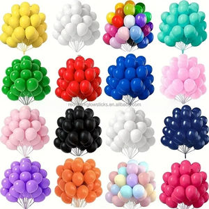 ลูกโป่งยางลาเท็กซ์แบบด้าน ขนาด 10 นิ้ว จำนวนมาก คุณภาพพรีเมียม หนาพิเศษ สำหรับตกแต่งงานแต่งงาน งานวันเกิด - Product Image 1