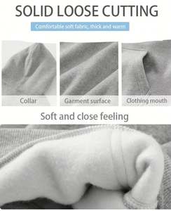 Sweat-shirts à capuche 100 % coton pour hommes, unisexe, coupe oversize, personnalisables avec logo, vierges, épais, en coton, pour hommes - Product Image 5