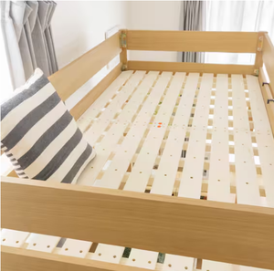 Cama Alta de Madera Natural sin Pulir, Resistente, para <span class=keywords><strong>Adolescentes</strong></span>, Adultos, Niños, Niñas, <span class=keywords><strong>Dormitorios</strong></span> Familiares - Product Image 4