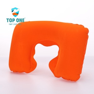 Vendedor caliente Almohada de cuello de viaje inflable en forma de U Cómodo y colorido Top One para volar - Product Image 6