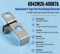 Tête d'impression de type P de remplacement KB42M26-A0087A, électrode chargée compatible avec les pièces détachées d'imprimante à jet d'encre continu KGK