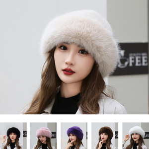 Fabricant de chapeaux mongols, vente en gros de chapeaux d'hiver en fausse <span class=keywords><strong>fourrure</strong></span> de haute qualité pour femmes, prix bas, nombreuses couleurs au choix - Product Image 2