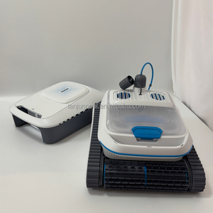 Robot de <span class=keywords><strong>piscine</strong></span> intelligent sans fil avec batterie longue durée et aspiration puissante pour piscines enterrées-recharge automatique et contrôle par application - Product Image 4