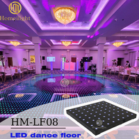 Piste de danse numérique LED portable imperméable pour l'extérieur, mariage, fête, romantique