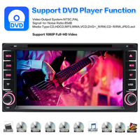 Autoradio GPS pour tableau de bord RAV4 avec lecteur CD, Apple CarPlay sans fil, Android Auto, Mirror Link, écran tactile HD