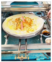 Machine semi-automatique professionnelle pour la fabrication de crêpes de soie aux céréales, grande capacité, multi-grains