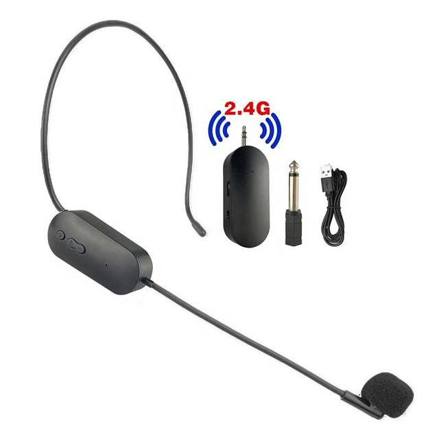 Wholesale Universal Microphone Wireless Interview Teaching Wearable Headset 2.4G Wireless Microphone Microphone and Accessories