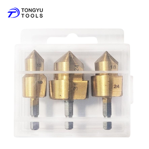 3個ステップリーマードリルビットセット15-31mm、PPR PVCパイプの面取り、ベベリング、拡張、コネクタのエッジ修理用 - Product Image 1