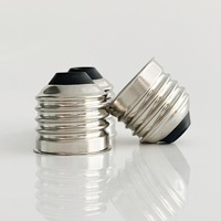 Base de lampe E27 en aluminium nickelé sans soudure, résistante aux hautes températures, haute puissance, à vis, pour ampoule E27