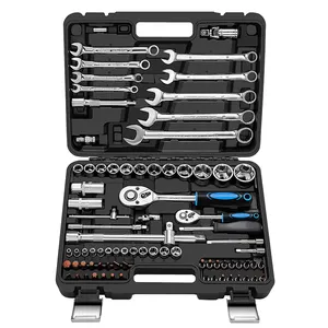 82Pcs High Quality Professional Car Mechanic Auto Repair Tool Set repair hand tool kit all set