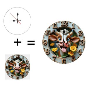 Orologio in legno da 10 pollici che utilizza l'ombra di un gnomone per indicare l'ora - Product Image 1