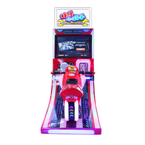NINIX Happy Little Rider, borne d'arcade <span class=keywords><strong>de</strong></span> course moto pour enfants, à monnayeur, avec écran dynamique et lumières LED, en métal, pour centres commerciaux - Product Image 2