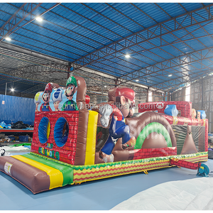 Châteaux Gonflables Personnalisés Dessin Animé Château Gonflable avec Toboggan Gonflable <span class=keywords><strong>Mario</strong></span> Parcours d'Obstacles pour Parc d'Attractions - Product Image 5