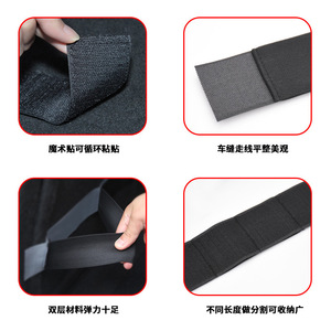 Sangles de coffre de voiture Dongmei, sangles élastiques en velcro en polyester pour le contrôle et le rangement des marchandises - Product Image 3