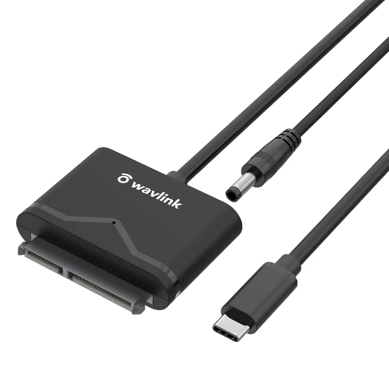 Wavlink USB C Type C SATA Cable Adapter External 2.5'' SSD/HDD 3.5'' HDD Hard Disk Driver Data Transfer UASP TRIM DC for Laptop