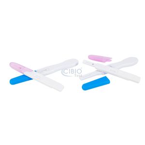 <span class=keywords><strong>Test</strong></span> de grossesse urinaire à domicile, bandelette de <span class=keywords><strong>test</strong></span>, stylo, flux intermédiaire, fabricant CE, approuvé par la CLIA, ISO 13485, 99% de précision élevée - Product Image 2