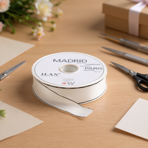 ILAN Cinta de Raso Blanca Madrid de 3.8cm x 64m - Product Image 2