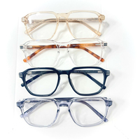 2026 Vente en gros, usine chinoise, liquidation de stock, montures de lunettes en acétate, transparentes, durables, montures de lunettes pour unisexe
