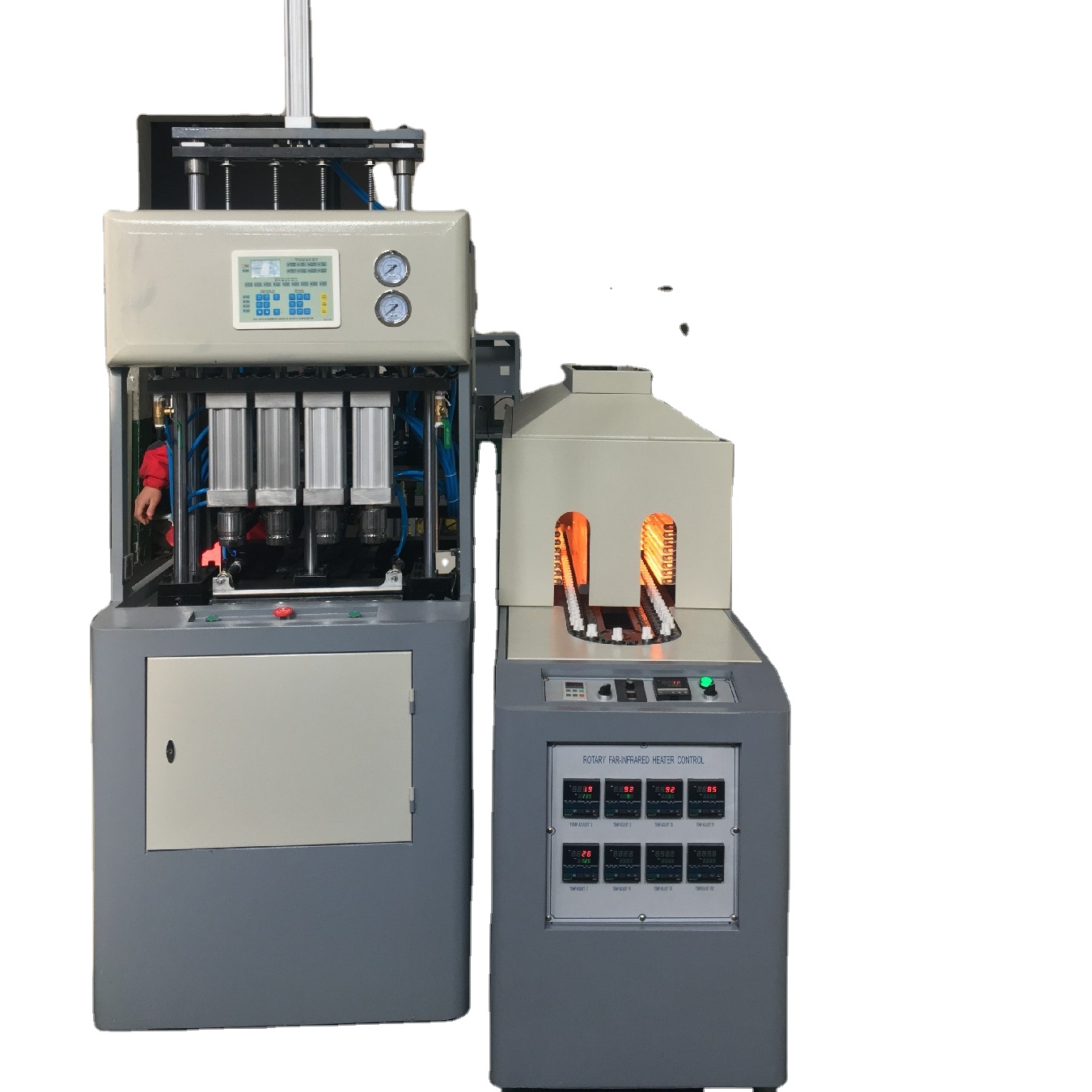 4 полости Semi автоматическая машина для упаковки в ПЭТ бутыло выдувные машины