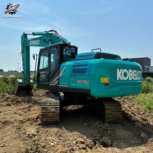 Excavadora de cadenas Kobelco SK200 de 20 toneladas con cazo de excavación, maquinaria de construcción usada - Product Image 3