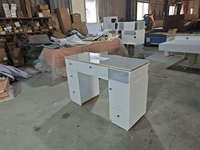 Table de manucure en acier inoxydable blanc, manucure, garantie trois ans, Style français classique, 2019