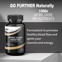 Capsules de renforcement de l'oxyde nitrique OEM contenant de la L-arginine, de la L-citrulline et du ginseng pour la croissance musculaire et la circulation