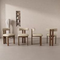 Chaise de salle à manger en bois massif de style nordique moderne, siège confortable, stable et durable pour la maison, le café, le restaurant, meubles