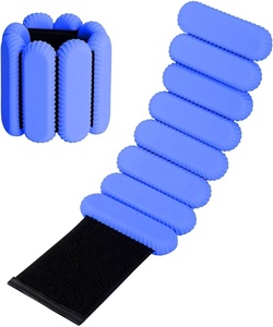 Bracelet de <span class=keywords><strong>poids</strong></span> à main en silicone réglable pour exercice de <span class=keywords><strong>cheville</strong></span> et poignet, ensemble de bracelets portables, manchette de 2lb - Product Image 5