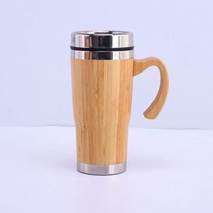 450ML Stainless Steel Tumbler Coffee Travel Tumbler Coffee <b>Mug</b> Wholesale 304 <b>Mug</b> Bamboo Travel Coffee <b>Mug</b> - Product Image 3