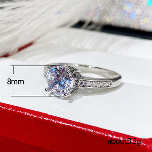 Anello scintillante a quattro punte per donna, micro pavé, elegante gioiello da dito alla moda - Product Image 5