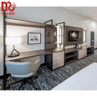 Ensemble de chambre d'hôtel 5 étoiles de luxe moderne, construction en contreplaqué HPL MDF, mobilier d'hôtel Best Western pour appartement, villa, école