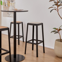 Chaises de bar en métal U-best, mobilier commercial, style moderne et luxueux, en bois massif, tabourets confortables