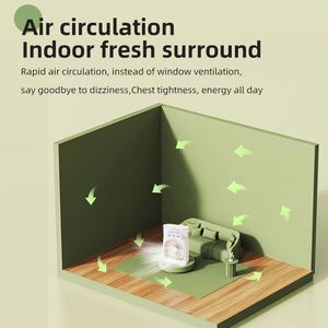 Ice Cooling Mist Desk 180° Wide Angle Air Supply 3 Speeds Top-Fill Water Tank Humidifying Portable <b>Table</b> Fan for Dorm Office - Product Image 3
