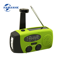 Radio d'urgence portable 2023 avec générateur à manivelle AM/FM, batterie externe 2000 mAh, lampe de poche SOS, chargeur de téléphone extérieur, tendance