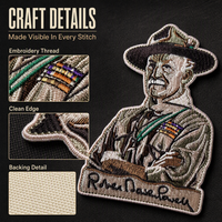 Patch brodé personnalisé DIY, motif artistique créatif, thermocollant, blason brodé, insigne brodé