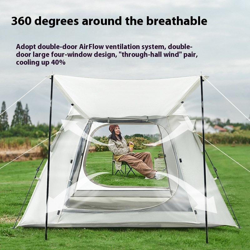 Pelliot Fully Automatic Silver-Coated Tent Portable Square Multi