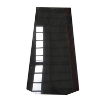 Vente en gros Pierre tombale pour escalier en granit noir Carrelage de sol en granit noir