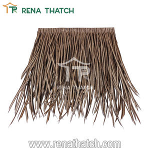 Matériau de toiture en roseau en fibre de <span class=keywords><strong>gazon</strong></span> en plastique roseau synthétique ignifuge roseau artificiel tuiles de toit en chaume artificiel - Product Image 3