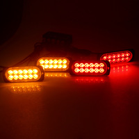 Feux de signalisation clignotants pour voiture KEBOSIED, feux latéraux pour camion, 1 à 4, 12 lumières, contrôle 16 modes