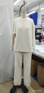 Super Soft 100% Polyester Micro Winter <strong>Fluffy</strong> Pajamas <strong>Fluffy</strong> Lounge Sleepwear <strong>Ladies</strong> Bedroom Home Clothes Women Set - Product Image 6