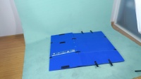 Caisse de manutention pliable en PP alvéolaire, conteneur logistique en plastique réutilisable pour le transport en entrepôt