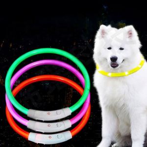 Collier LED rechargeable pour chien, personnalisable et coloré - Réglable, facile à démonter, en ABS durable pour votre animal de compagnie - Product Image 4
