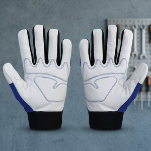 Gants de sécurité pour mécaniciens de qualité supérieure, en cuir résistant, compatibles avec les écrans tactiles, respirants, pour hommes - Product Image 5