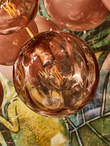Lussuoso <span class=keywords><strong>Lampadario</strong></span> Sputnik in Vetro <span class=keywords><strong>Rosa</strong></span> Romantico Italiano, Luce Sospesa Moderna e Creativa per Camera da Letto e Boutique Chic - Product Image 3