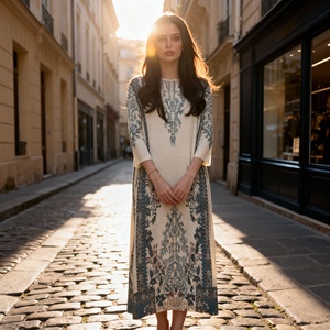 Premium Sequins Embroidery Polyester Abaya for Muslim Women Elegant Custom <b>Evening</b> Party Dress Wholesale - Product Image 3