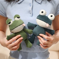 Porte-clés en peluche grenouille à grandes lèvres amusantes OEM ODM, décoration de sac à dos, breloque anti-stress à presser pour cadeau fantaisie étudiant
