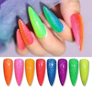 Esmalte de uñas de <span class=keywords><strong>Gel</strong></span> Uv Led reflectante, colores neón, <span class=keywords><strong>Miss</strong></span> Glitter, Diamantes, Venta al por mayor de fábrica - Product Image 1