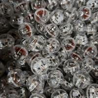 LED de 21 mm de diamètre avec lumières clignotantes rouges et bleues, accessoire d'éclairage pour ballons et jouets, étanche, antichoc et haute luminosité